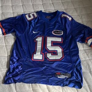 Nike Florida gators 🐊 Tim Tebow  15 Royal Blue Jersey with Orange Accents size s